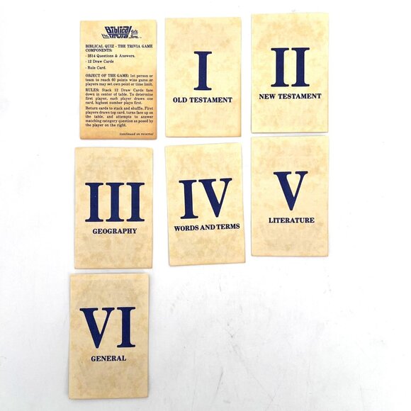 Biblical Trivia Quiz Game Vintage 1984 Old & New Testament 2514 Bible Questions - Picture 3 of 14